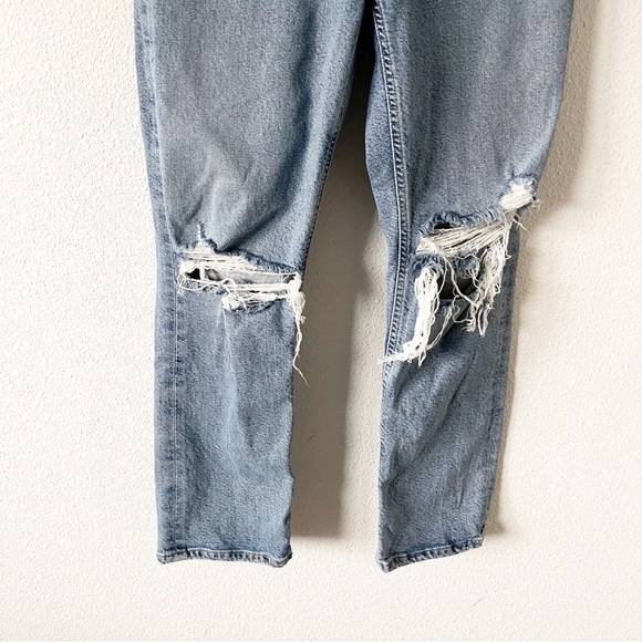 Agolde Riley High Rise Button Fly Destroyed Jeans - Picture 3 of 7